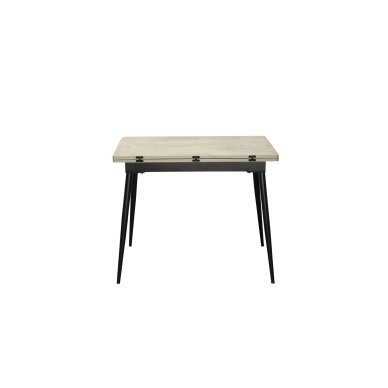 Išskleidžiamas valgomojo stalas SMART 60-120x93 cm, šviesiai pilka 4