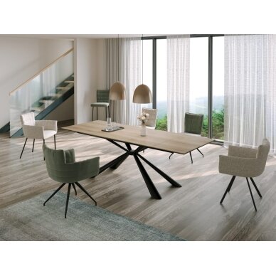 Išskleidžiamas valgomojo stalas STAV 160-240x90 cm, medžio raštas 5