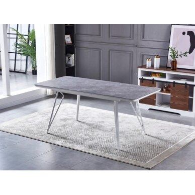 Išskleidžiamas valgomojo stalas TERRA 140-180x85 cm, pilka 5 Išskleidžiamas valgomojo stalas TERRA 140-180x85 cm, pilka 5