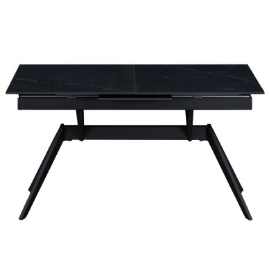Išskleidžiamas valgomojo stalas TURS 140-180x90 cm, juoda 1 Išskleidžiamas valgomojo stalas TURS 140-180x90 cm, juoda 1