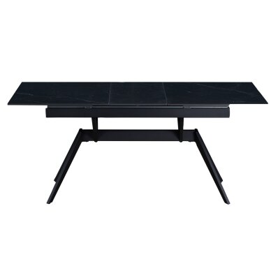 Išskleidžiamas valgomojo stalas TURS 140-180x90 cm, juoda 3 Išskleidžiamas valgomojo stalas TURS 140-180x90 cm, juoda 3