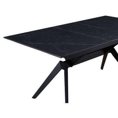 Išskleidžiamas valgomojo stalas TURS 140-180x90 cm, juoda 4