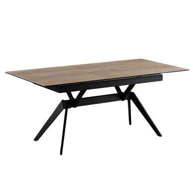 Išskleidžiamas valgomojo stalas TURS 140-180x90 cm, medžio raštas 2