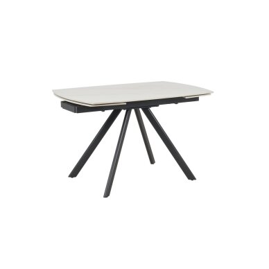 Išskleidžiamas valgomojo stalas URSA 125-180x80 cm, matinis baltas marmuras 1