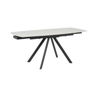 Išskleidžiamas valgomojo stalas URSA 125-180x80 cm, matinis baltas marmuras 3 Išskleidžiamas valgomojo stalas URSA 125-180x80 cm, matinis baltas marmuras 3