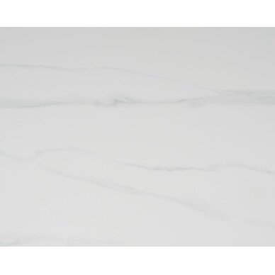 Išskleidžiamas valgomojo stalas URSA 125-180x80 cm, matinis baltas marmuras 4