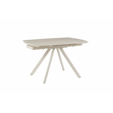 Išskleidžiamas valgomojo stalas URSA 125-180x80 cm, matinis tamsus travertinas, pilkos kojos 3 Išskleidžiamas valgomojo stalas URSA 125-180x80 cm, matinis tamsus travertinas, pilkos kojos 3