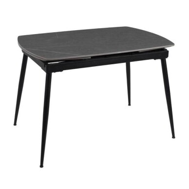 Išskleidžiamas valgomojo stalas VELA 110-170x75 cm, matinė pilka 1 Išskleidžiamas valgomojo stalas VELA 110-170x75 cm, matinė pilka 1