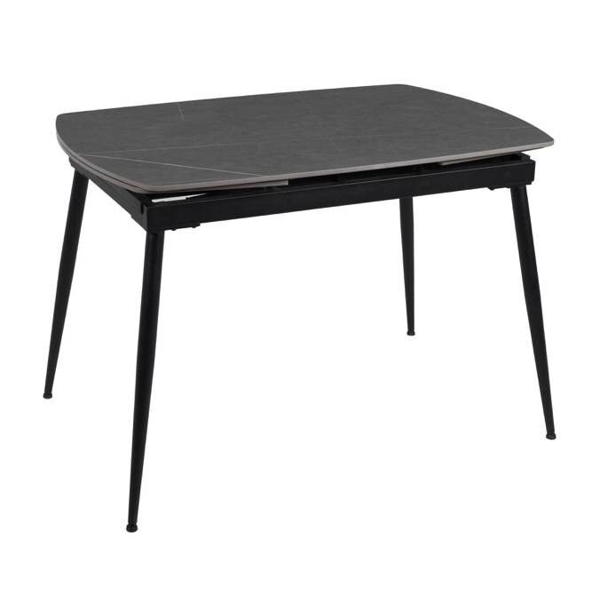 Išskleidžiamas valgomojo stalas VELA 110-170x75 cm, matinė pilka 1 Išskleidžiamas valgomojo stalas VELA 110-170x75 cm, matinė pilka 1
