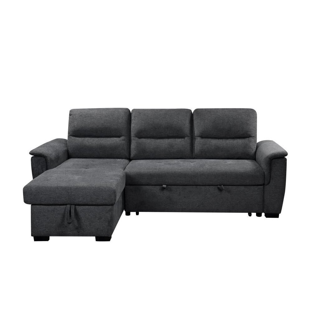 Kampinė sofa-lova KARIS, tamsiai pilka 2 Kampinė sofa-lova KARIS, tamsiai pilka 2