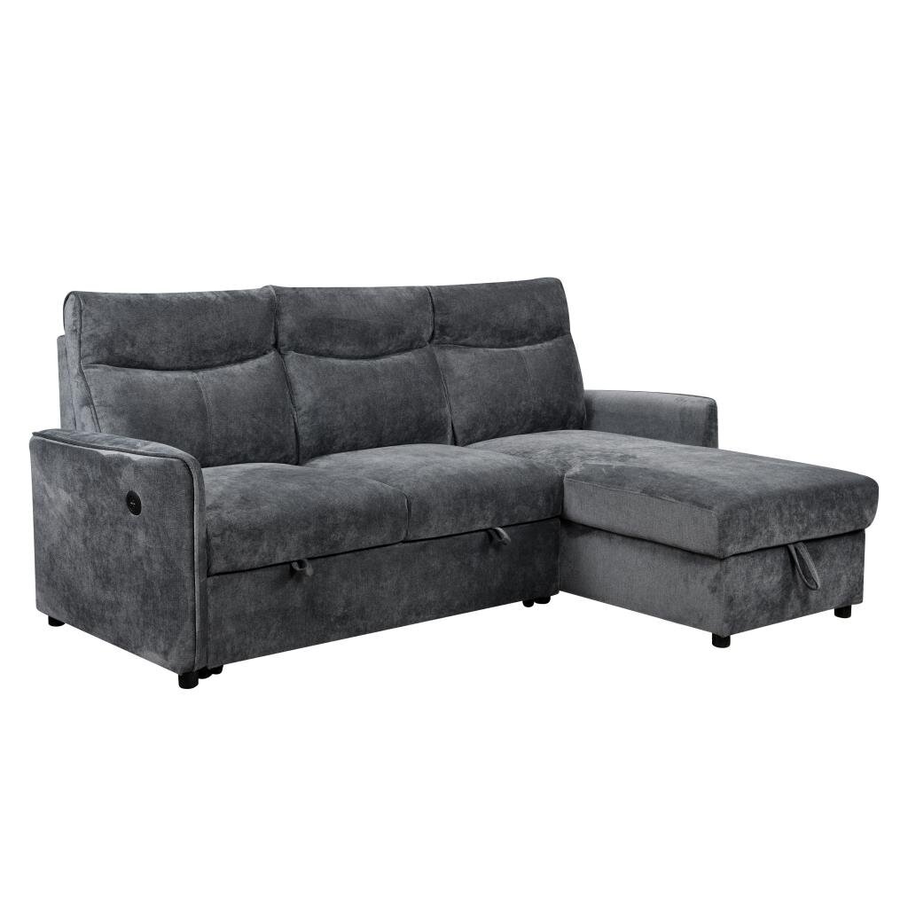 Kampinė sofa LUMEN U tamsiai pilka 2 Kampinė sofa LUMEN U tamsiai pilka 2