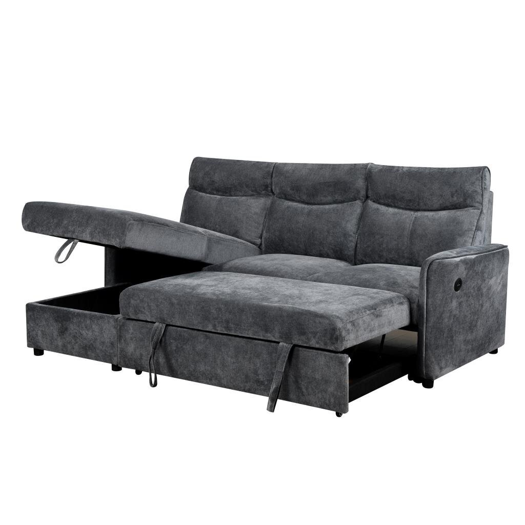 Kampinė sofa LUMEN U tamsiai pilka 5 Kampinė sofa LUMEN U tamsiai pilka 5