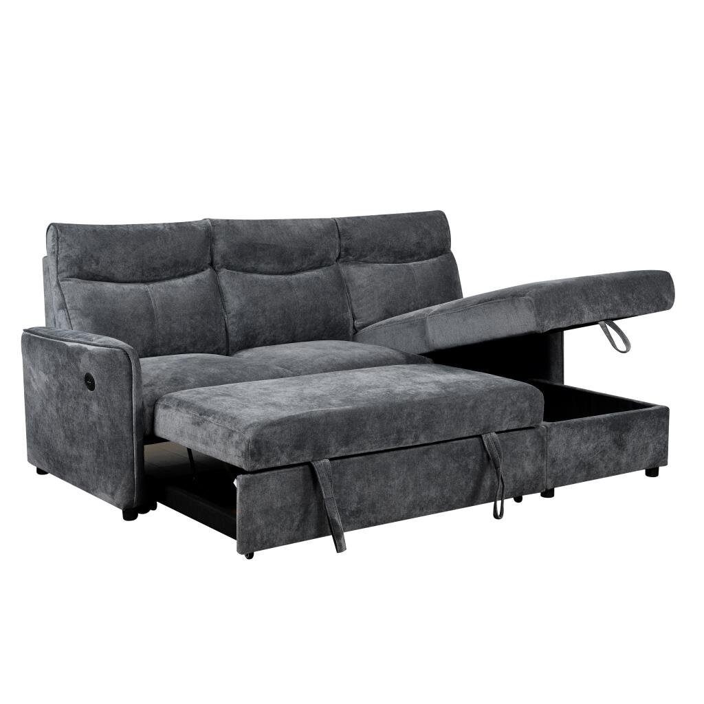 Kampinė sofa LUMEN U tamsiai pilka 6 Kampinė sofa LUMEN U tamsiai pilka 6