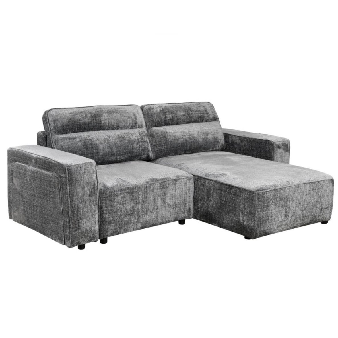 Kampinė sofa-lova RUFUS, tamsiai pilka Kampinė sofa-lova RUFUS, tamsiai pilka