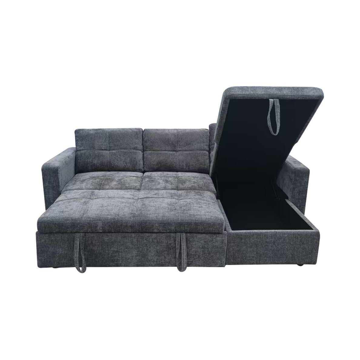 Kampinė sofa-lova SOHO, tamsiai pilka 3
