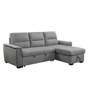 Kampinė sofa-lova KARIS, šviesiai pilka