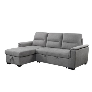 Kampinė sofa-lova KARIS, šviesiai pilka