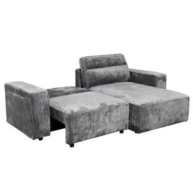 Kampinė sofa-lova RUFUS, tamsiai pilka Kampinė sofa-lova RUFUS, tamsiai pilka