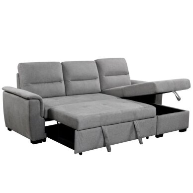 Kampinė sofa-lova KARIS, šviesiai pilka 5 Kampinė sofa-lova KARIS, šviesiai pilka 5