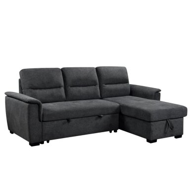 Kampinė sofa-lova KARIS, tamsiai pilka 1 Kampinė sofa-lova KARIS, tamsiai pilka 1