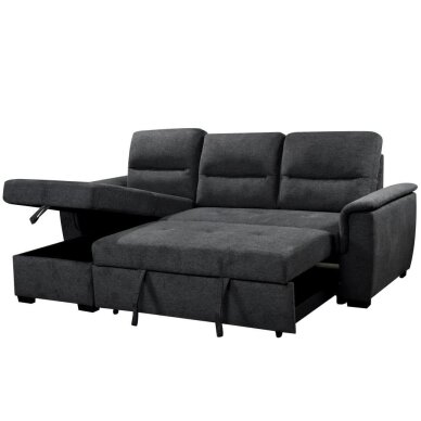 Kampinė sofa-lova KARIS, tamsiai pilka 4 Kampinė sofa-lova KARIS, tamsiai pilka 4