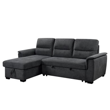 Kampinė sofa-lova KARIS, tamsiai pilka Kampinė sofa-lova KARIS, tamsiai pilka