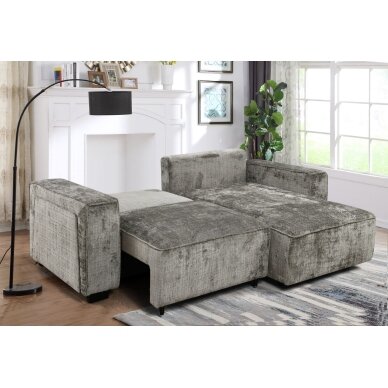 Kampinė sofa-lova RUFUS, šviesi chaki 4