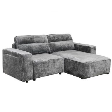 Kampinė sofa-lova RUFUS, tamsiai pilka Kampinė sofa-lova RUFUS, tamsiai pilka