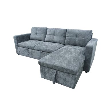 Kampinė sofa-lova SOHO, šviesiai pilka 2