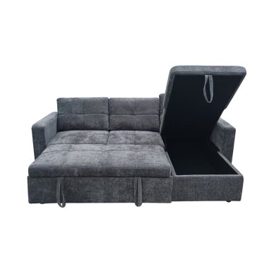 Kampinė sofa-lova SOHO, tamsiai pilka 3 Kampinė sofa-lova SOHO, tamsiai pilka 3