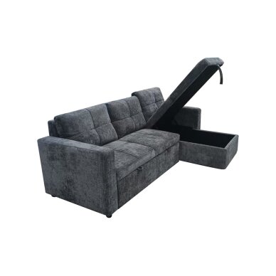 Kampinė sofa-lova SOHO, tamsiai pilka 5 Kampinė sofa-lova SOHO, tamsiai pilka 5