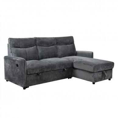 Kampinė sofa LUMEN U tamsiai pilka 2 Kampinė sofa LUMEN U tamsiai pilka 2