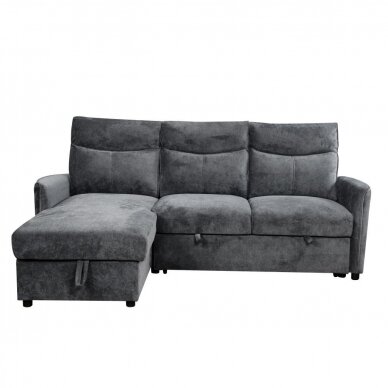 Kampinė sofa LUMEN U tamsiai pilka 3