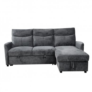 Kampinė sofa LUMEN U tamsiai pilka 4