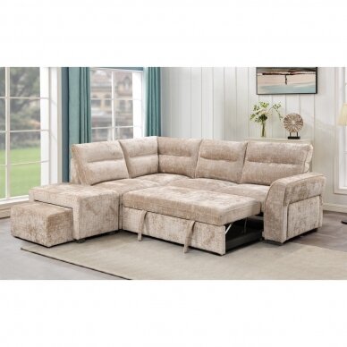 Kampinė sofa ROCCO smėlio spalvos, kairė 1 Kampinė sofa ROCCO smėlio spalvos, kairė 1