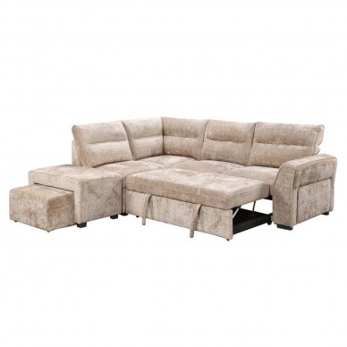 Kampinė sofa ROCCO smėlio spalvos, kairė 2 Kampinė sofa ROCCO smėlio spalvos, kairė 2