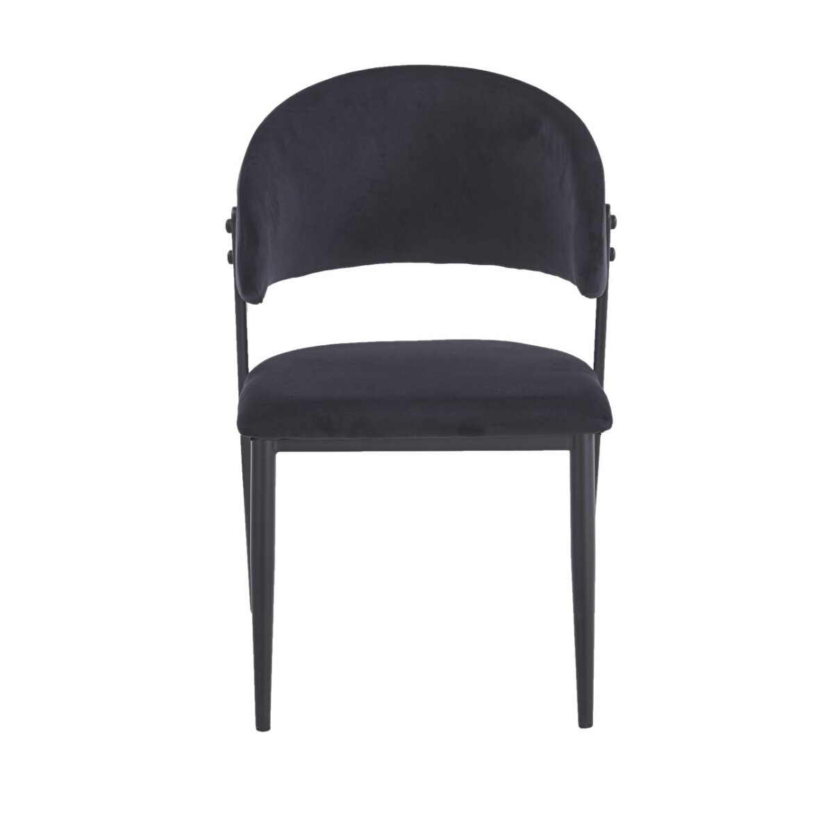 Kėdė juodi aksomas Riviera 100 1