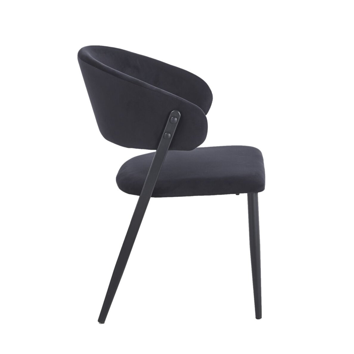 Kėdė juodi aksomas Riviera 100 2