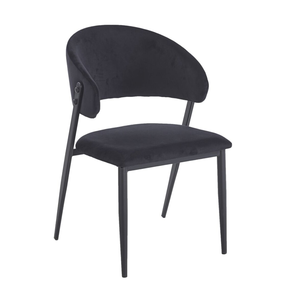 Kėdė juodi aksomas Riviera 100