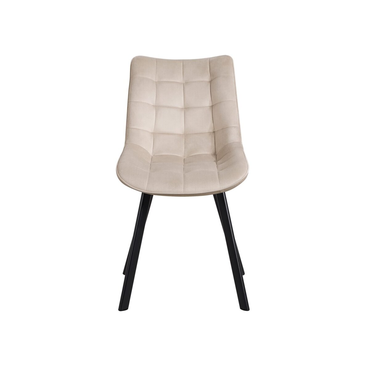 Kėdė MEL, pilkai ruda (taupe), veliūrinė