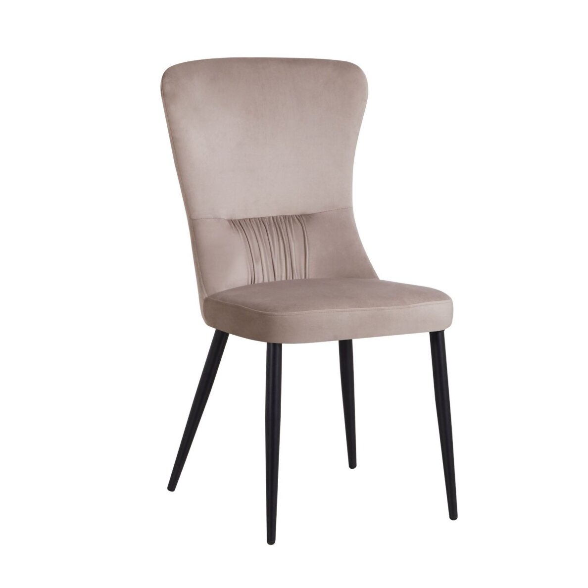 Kėdė MILA, pilkai ruda (taupe), veliūrinė Kėdė MILA, pilkai ruda (taupe), veliūrinė