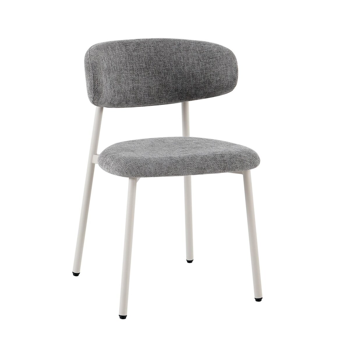 Kėdė PRIMO GREY, pilka, lininė, pilkos kojos 1 Kėdė PRIMO GREY, pilka, lininė, pilkos kojos 1