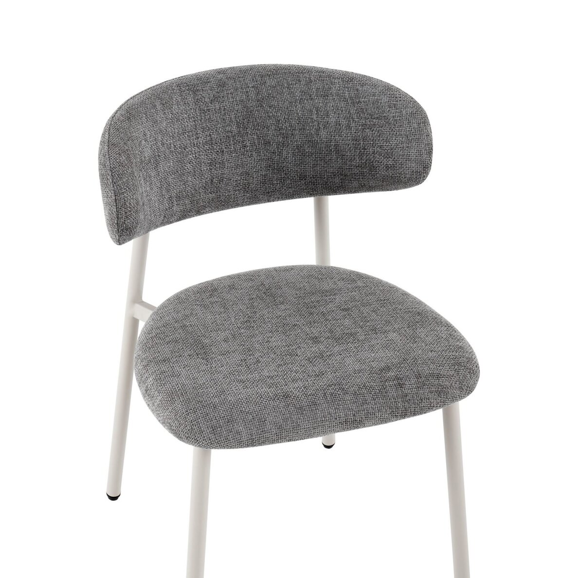 Kėdė PRIMO GREY, pilka, lininė, pilkos kojos 2 Kėdė PRIMO GREY, pilka, lininė, pilkos kojos 2