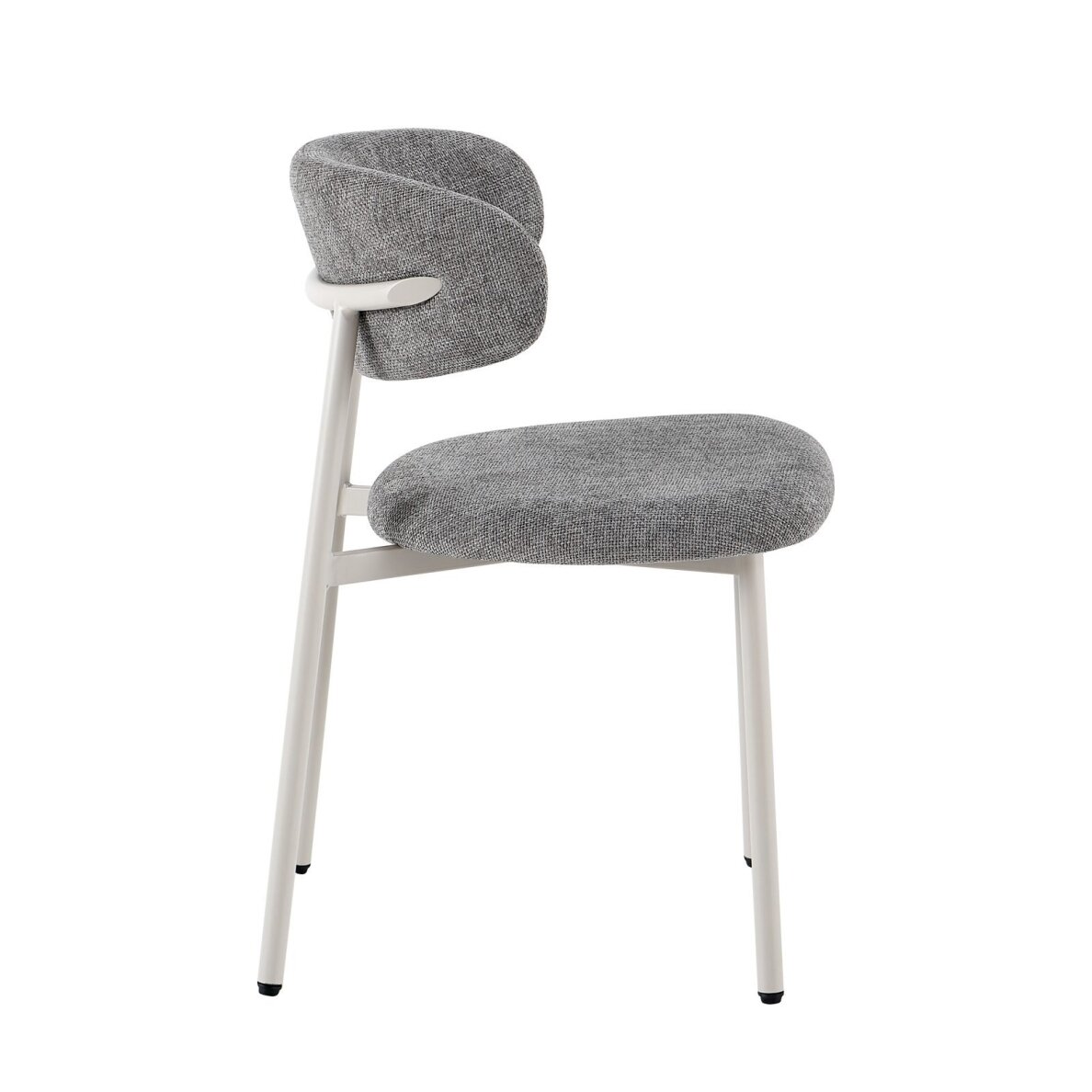 Kėdė PRIMO GREY, pilka, lininė, pilkos kojos 4 Kėdė PRIMO GREY, pilka, lininė, pilkos kojos 4