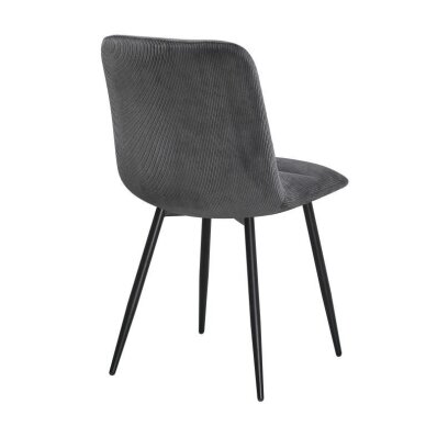 Kėdė BOS, pilka, velvetinė 3