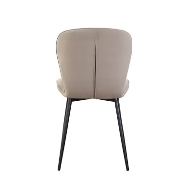Kėdė GIO, pilkai ruda (taupe), velūrinė 4