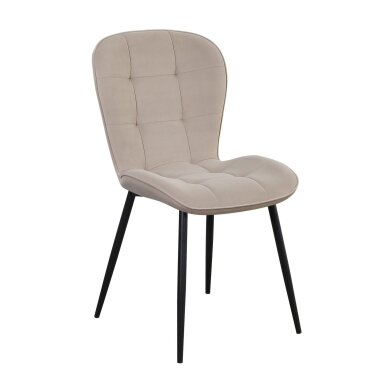 Kėdė GIO, pilkai ruda (taupe), velūrinė Kėdė GIO, pilkai ruda (taupe), velūrinė