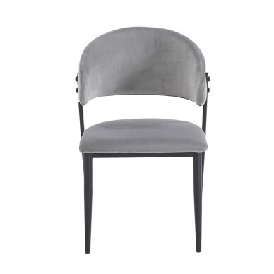 Kėdė pilki aksomas Riviera 91 3 Kėdė pilki aksomas Riviera 91 3