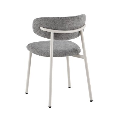 Kėdė PRIMO GREY, pilka, lininė, pilkos kojos 5