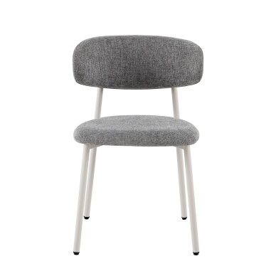 Kėdė PRIMO GREY, pilka, lininė, pilkos kojos Kėdė PRIMO GREY, pilka, lininė, pilkos kojos